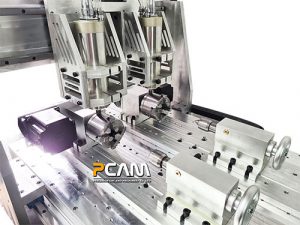 mini cnc 4 แกน spindle 2 หัว
