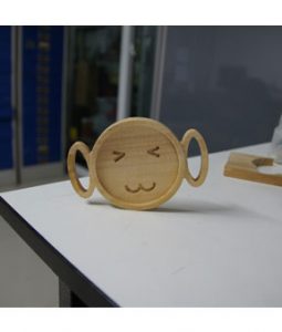 กัดงานไม้ จากเครื่อง mini cnc