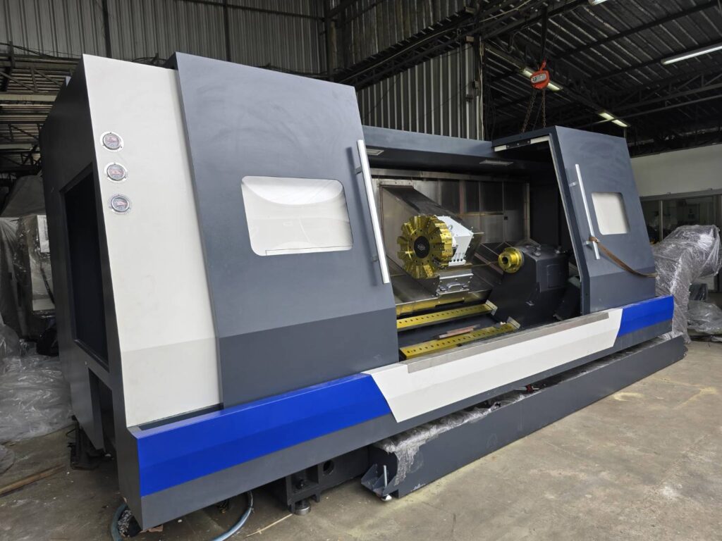 เครื่องกลึง CNC ขนาดใหญ่ สำหรับงานโลหะอุตสาหกรรมความแม่นยำสูง