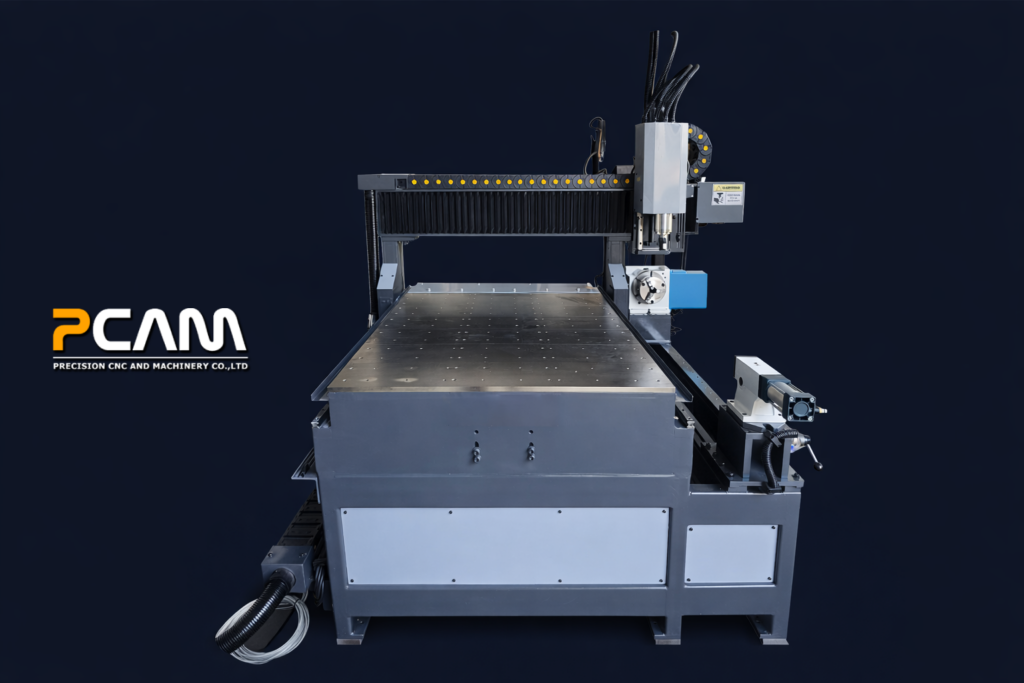 เครื่อง Router CNC 4 แกน สำหรับงานไม้และพลาสติก รองรับการหมุนรอบตัว Rotary Axis